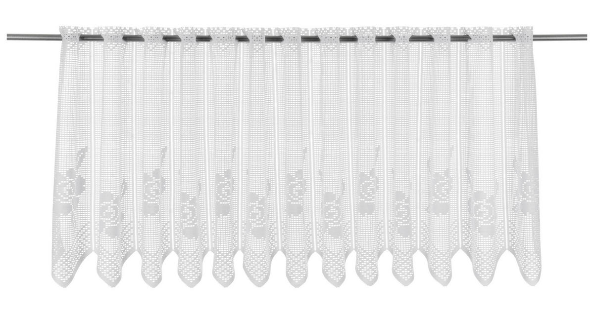 Scheibengardine Rosen weiß B/L: ca. 200x45 cm Rosen - weiß (200,00/45,00cm) - POCOline