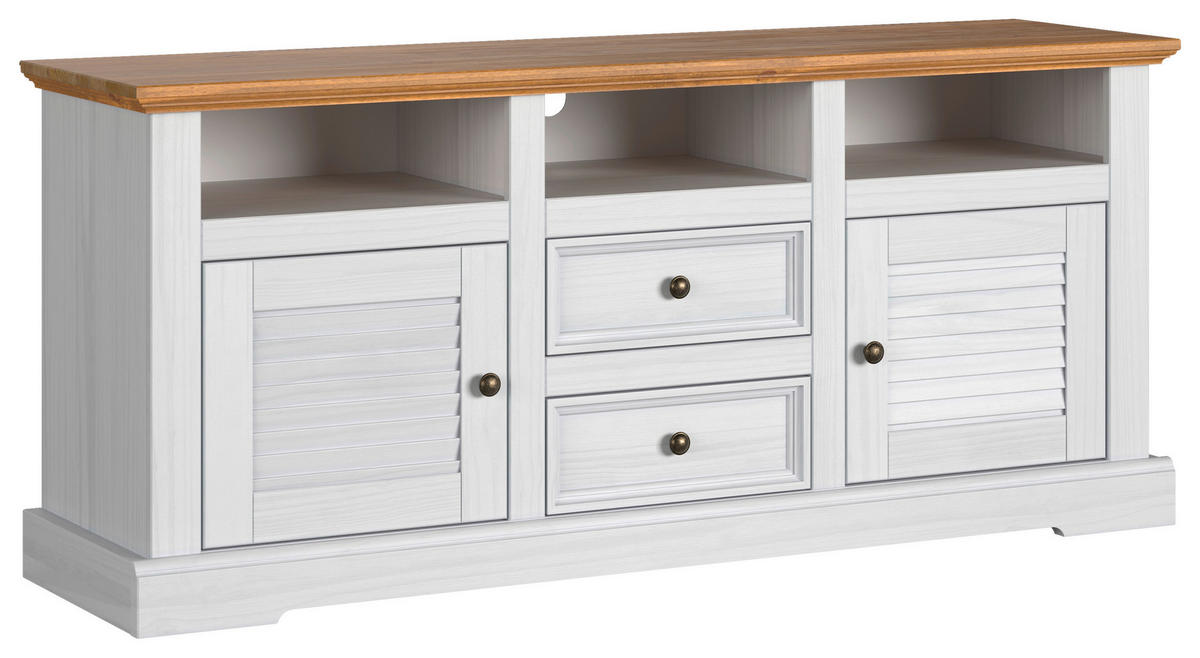 Lowboard Breda B/H/T: ca. 150x66x42 cm Breda - weiß/honig (150,00/66,00/42,00cm)