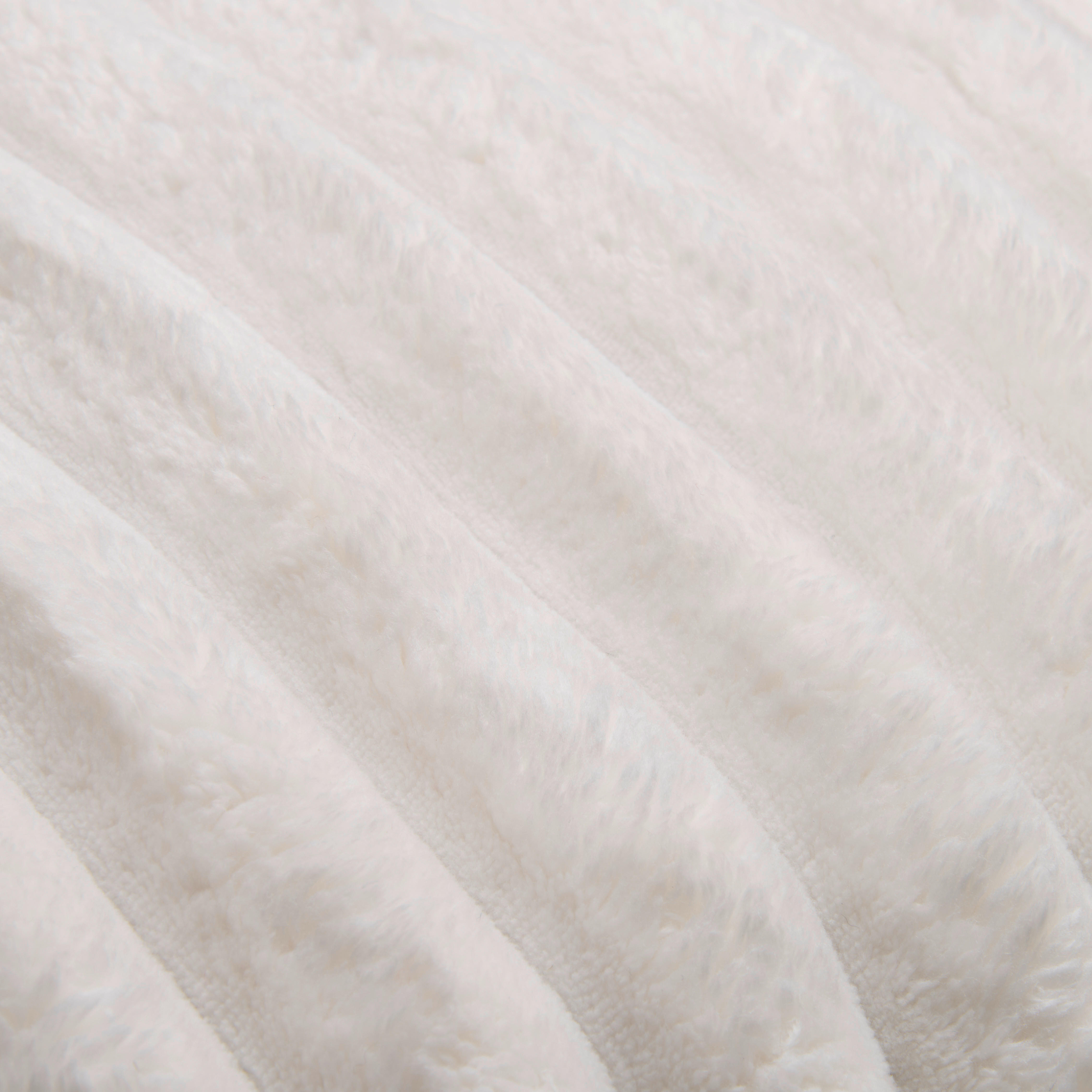 Dekokissen Luxus Flanell Luxus - offwhite (70,00/50,00cm) - POCOline