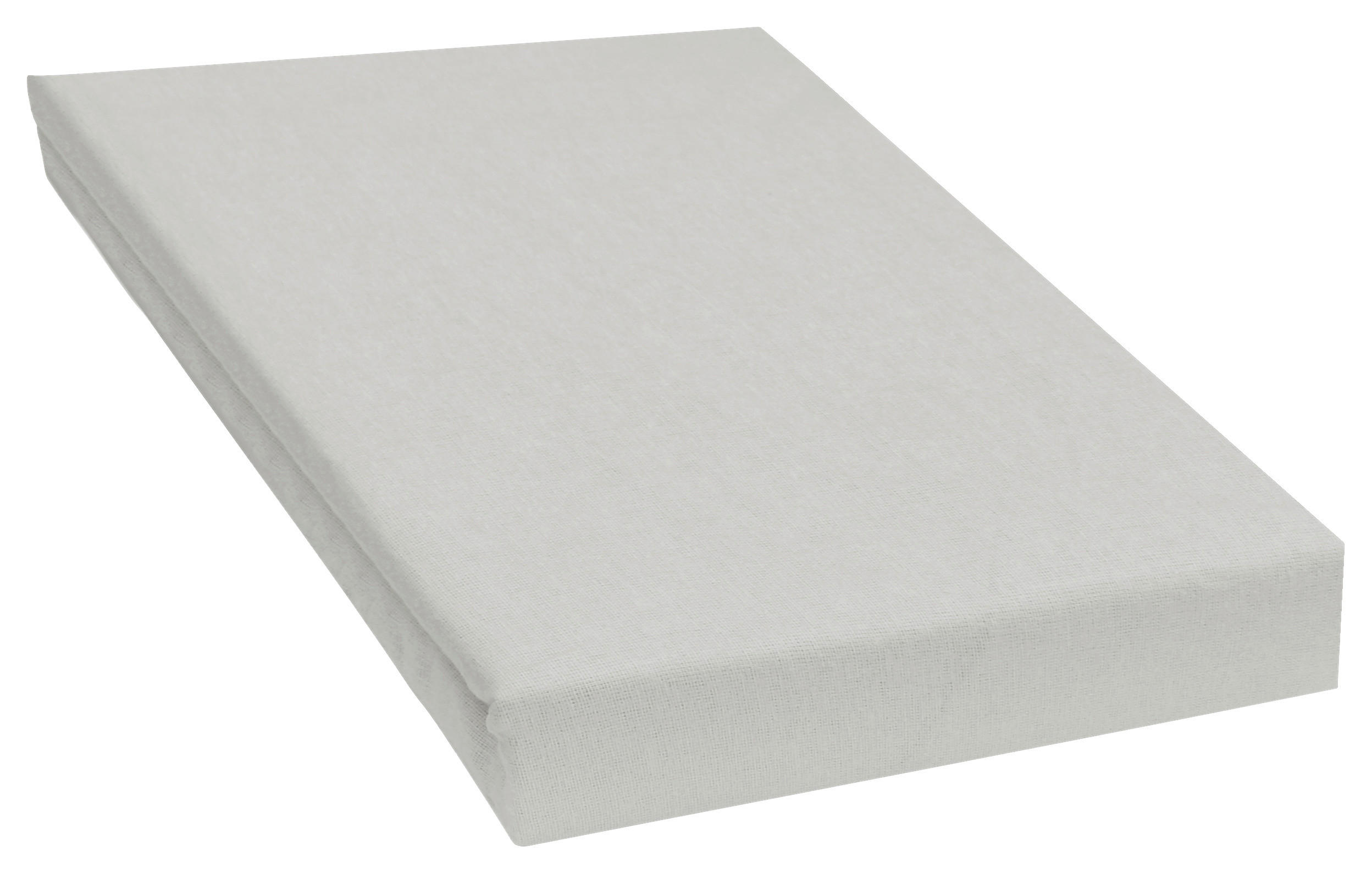 Biber Spannbetttuch Biber Spannbettuch_Biber 200x200x27 grau - grau (200,00/200,00/27,00cm) - POCOline