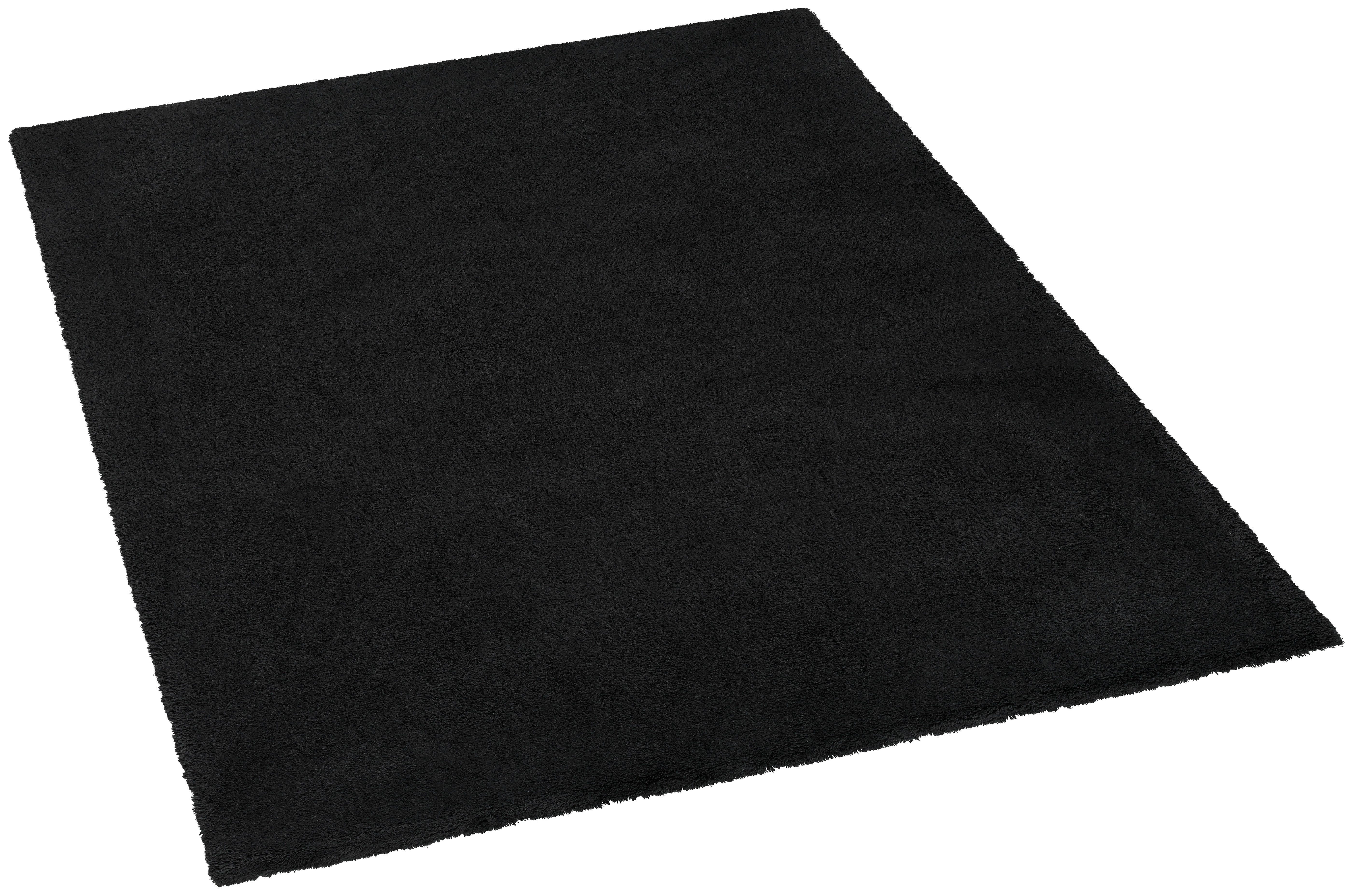 Teppich Softy schwarz B/L: ca. 120x160 cm günstig online kaufen