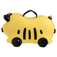 Kinder Sitzkoffer gelb Polypropylen B/H/L: ca. 54x23x33,5 cm Kinder-Sitzkoffer - gelb (33,50/54,00/23,00cm)