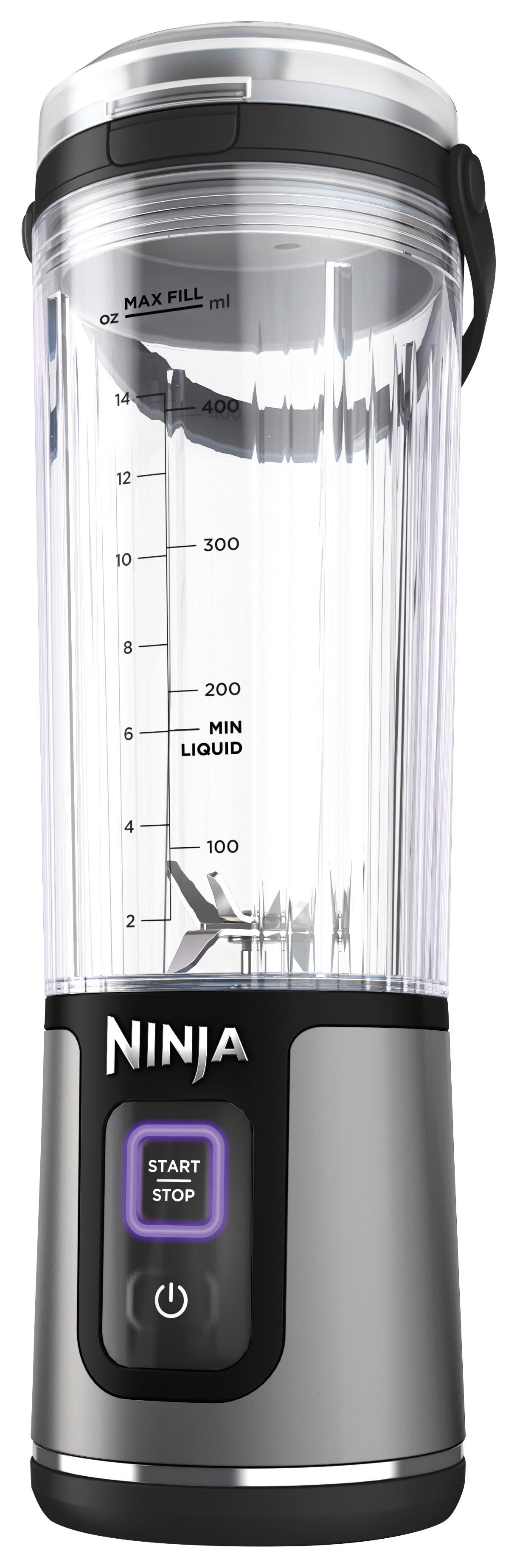 Ninja Standmixer schwarz Kunststoff Edelstahl B/H/L: ca. 9x27x8,5 cm Blast BC151EUBK - schwarz (8,50/9,00/27,00cm) - Ninja