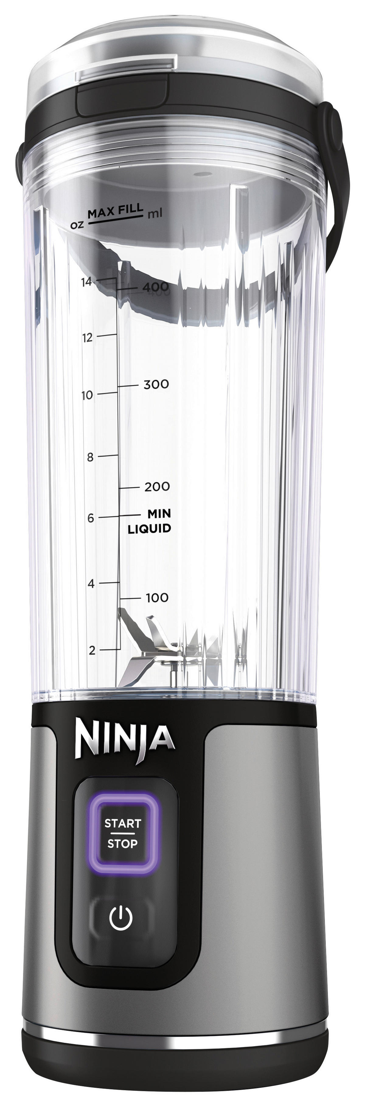Ninja Standmixer schwarz Kunststoff Edelstahl B/H/L: ca. 9x27x8,5 cm Blast BC151EUBK - schwarz (8,50/9,00/27,00cm) - Ninja