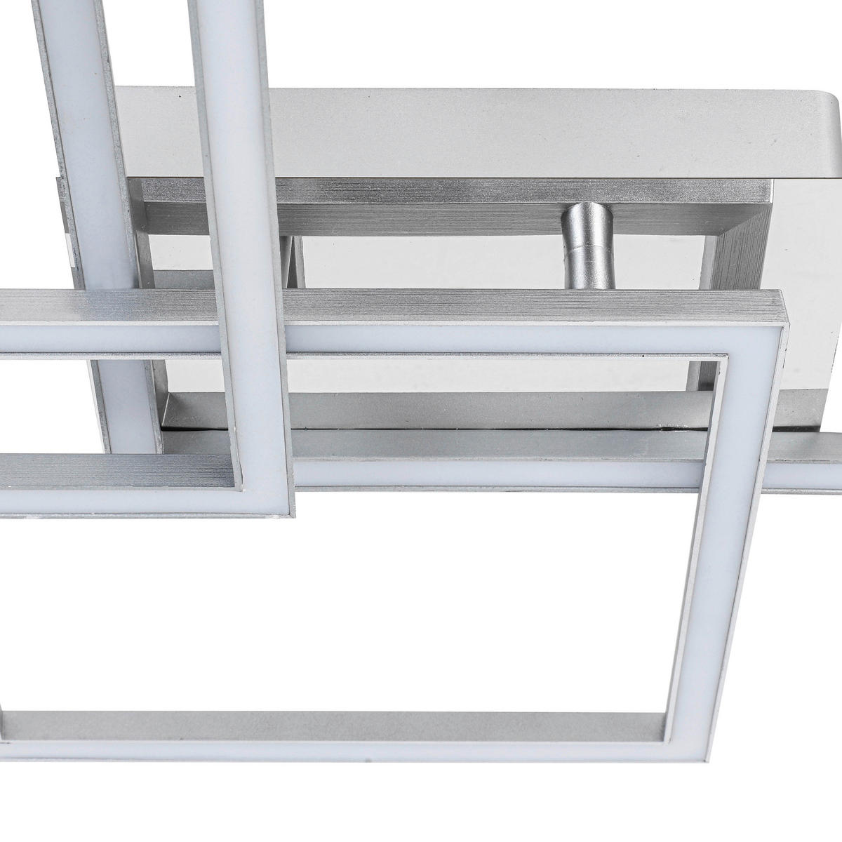 Nolo LED-Deckenleuchte Triple silber Kunststoff B/H/L: ca. 45x8x49,5 cm Triple - silber (49,50/45,00/8,00cm) - Nolo