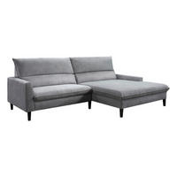 Polsterecke Medea grau Polyester B/H/T: ca. 291x102x186 cm Medea - schwarz/grau (291,00/102,00/186,00cm)