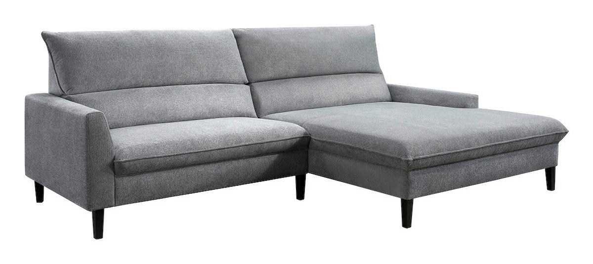 Polsterecke Medea grau Polyester B/H/T: ca. 291x102x186 cm Medea - schwarz/grau (291,00/102,00/186,00cm)