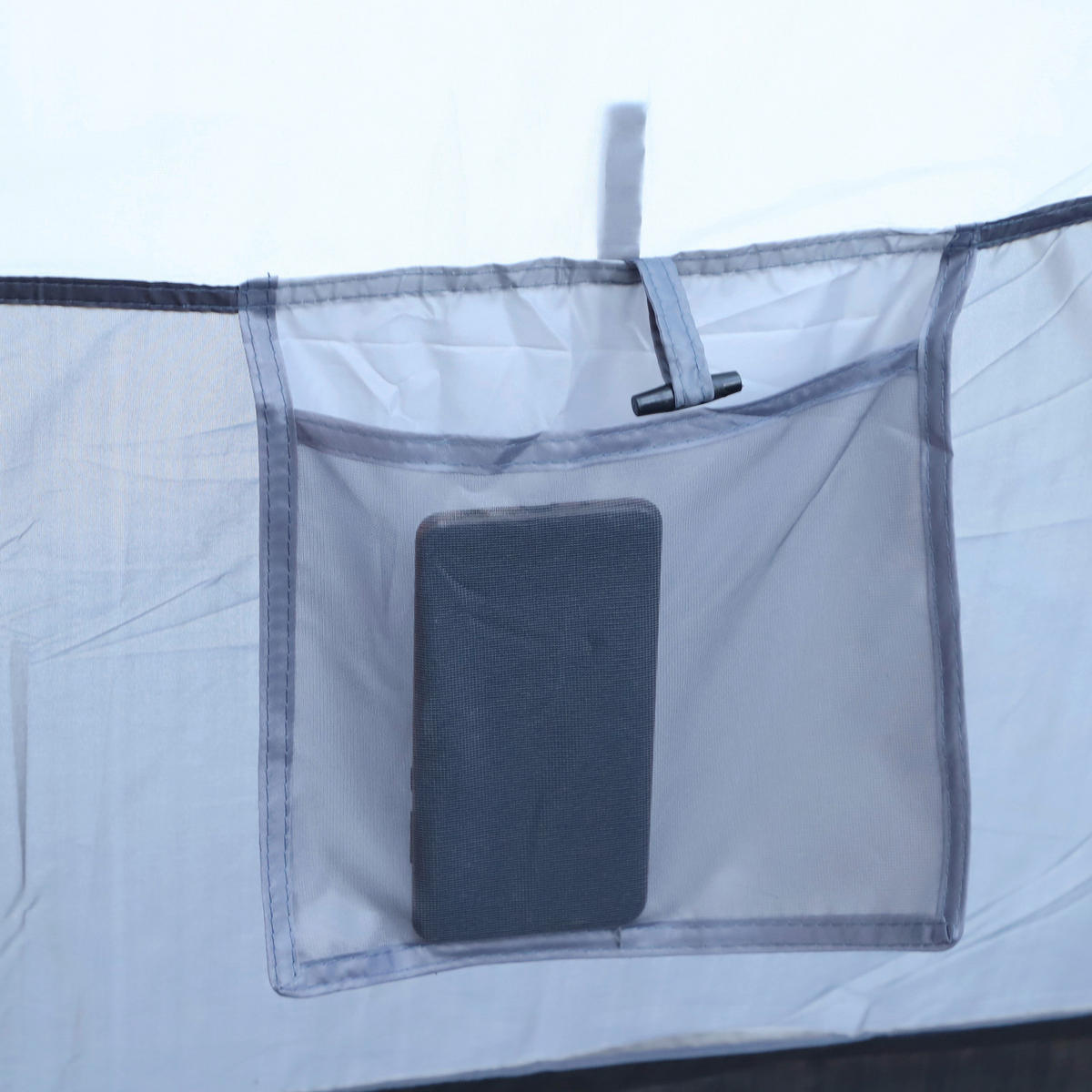 Outsunny Tunnelzelt hellblau Stahl B/H/L: ca. 230x180x455 cm Tunnelzelt_für_5-6_Personen - hellblau/dunkelblau (455,00/230,00/180,00cm) - Outsunny