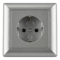 Unitec SteckdoseGenua silber ca. 250 V Genua - silber - UniTec