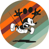 Komar Fototapete Mickey Mouse up and away D: ca. 125 cm Mickey Mouse up and away - (125,00cm) - Komar