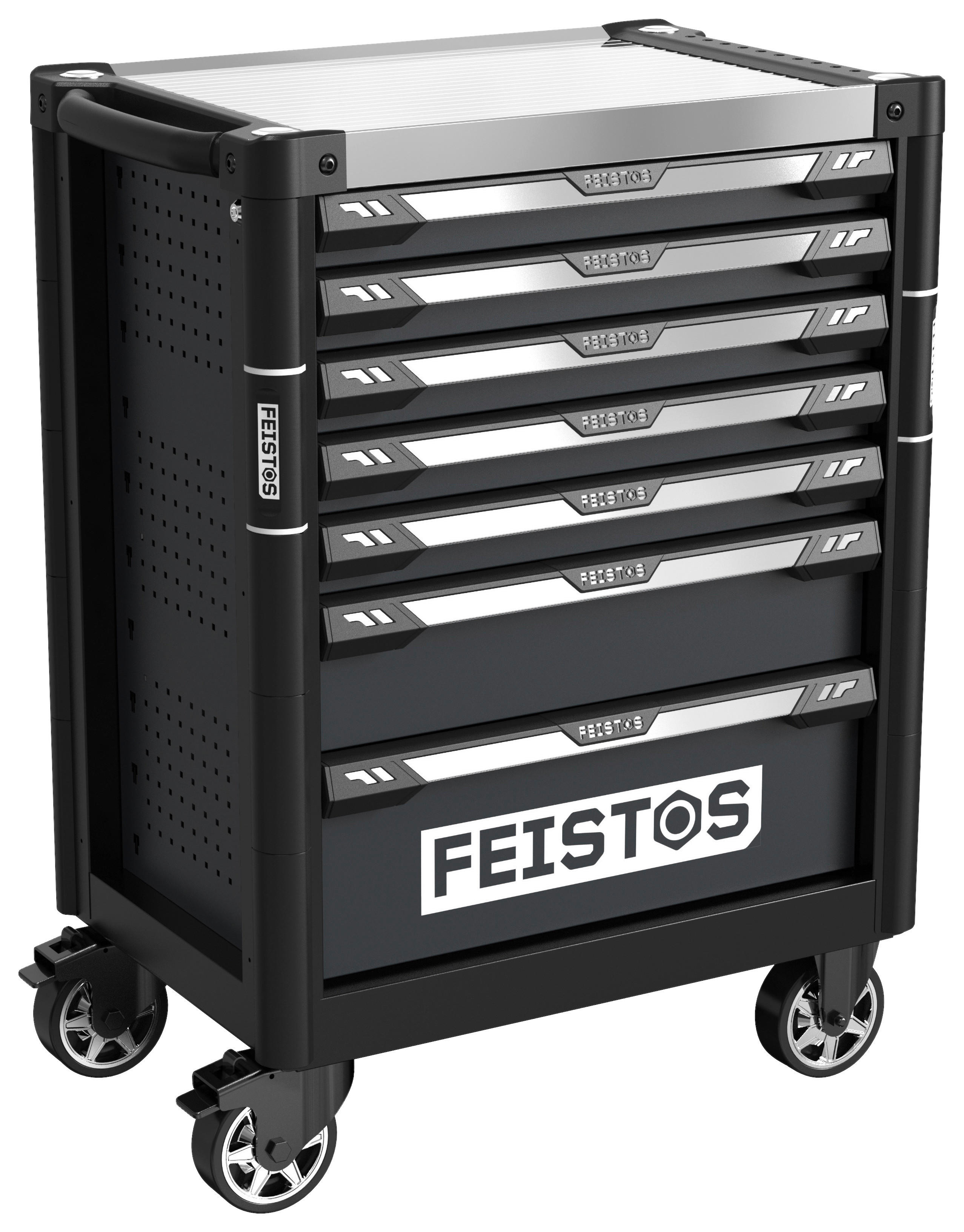 Werkstattwagen Mento schwarz B/H/L: ca. 73x98x48 cm Mento - schwarz (48,00/73,00/98,00cm) - Feistos
