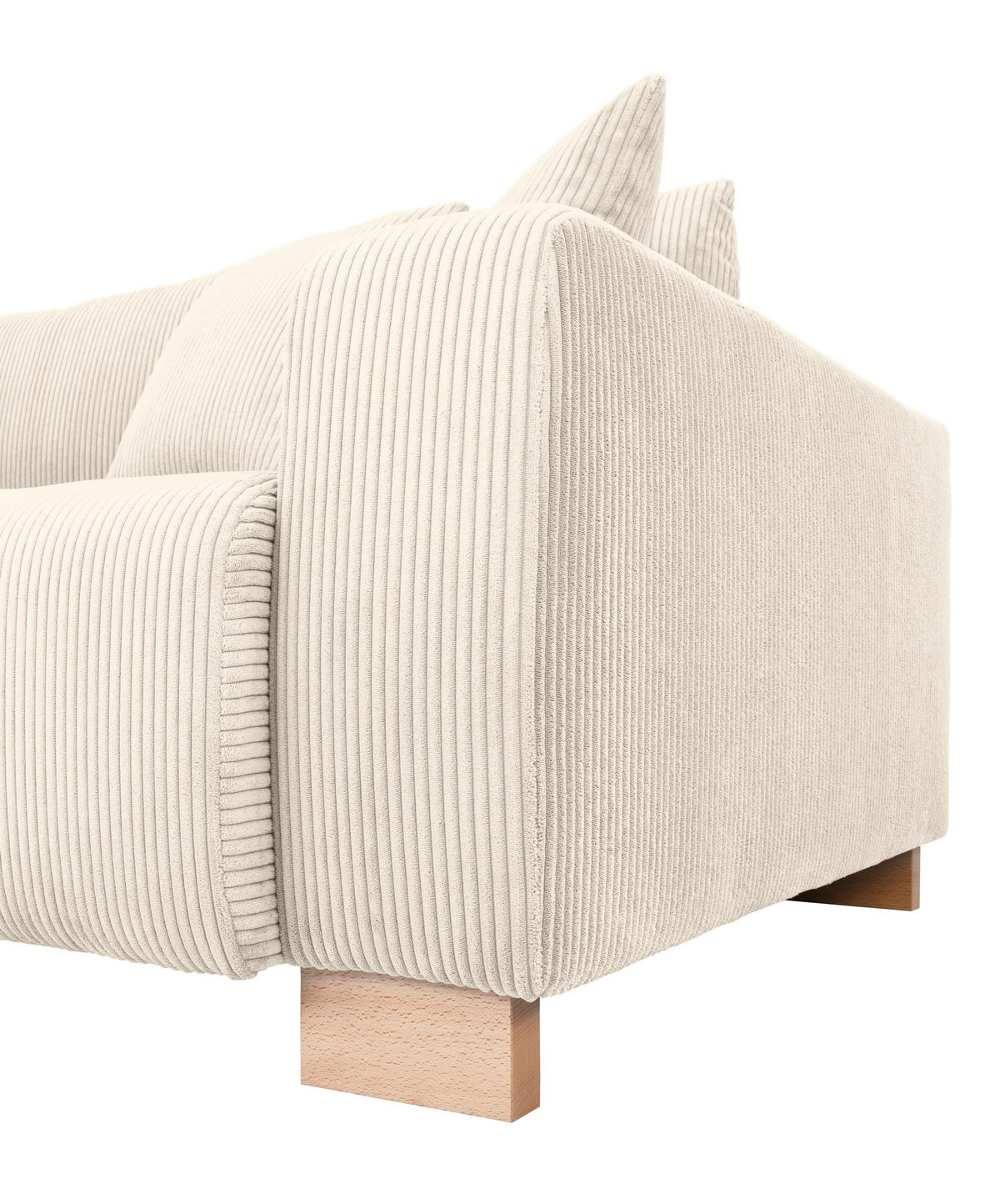 Big Sofa Alpha New creme Microfaser B/H/T: ca. 244x85x112 cm Alpha New - buche/creme (244,00/85,00/112,00cm)