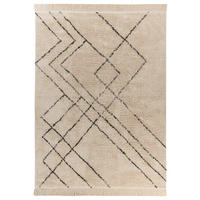 360Living Teppich Mylen schwarz B/L: ca. 160x230 cm Mylen - creme/schwarz (160,00/230,00cm) - 360Living