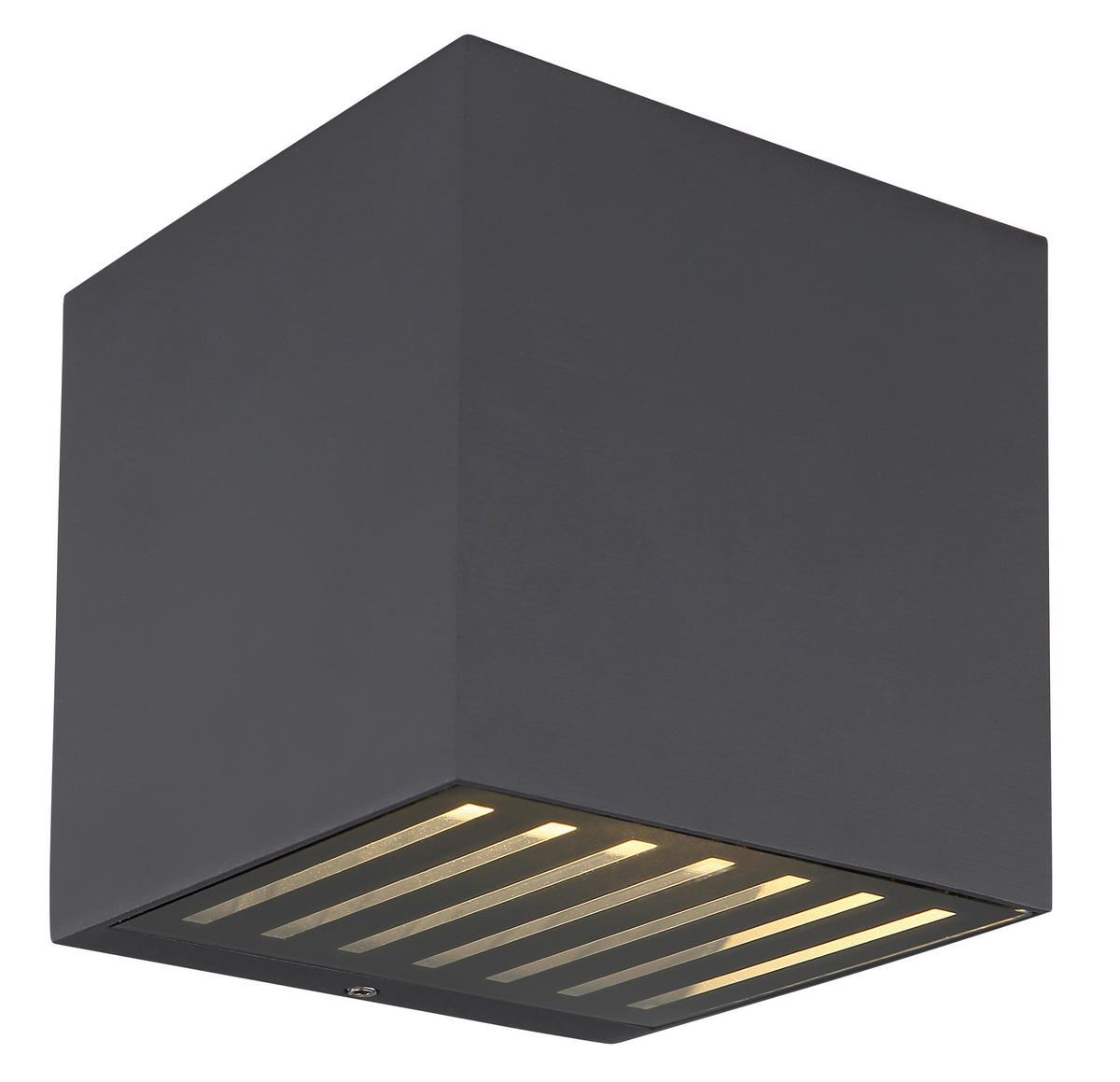 LED-Außenleuchte anthrazit schwarz B/H: ca. 10x10 cm ILLI - schwarz/anthrazit (10,00/10,00cm) - GLOBO