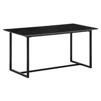 Esstisch schwarz Marmor Optik B/H/T: ca. 120x76x60 cm Esstisch - schwarz (120,00/76,00/60,00cm) - Wohnling