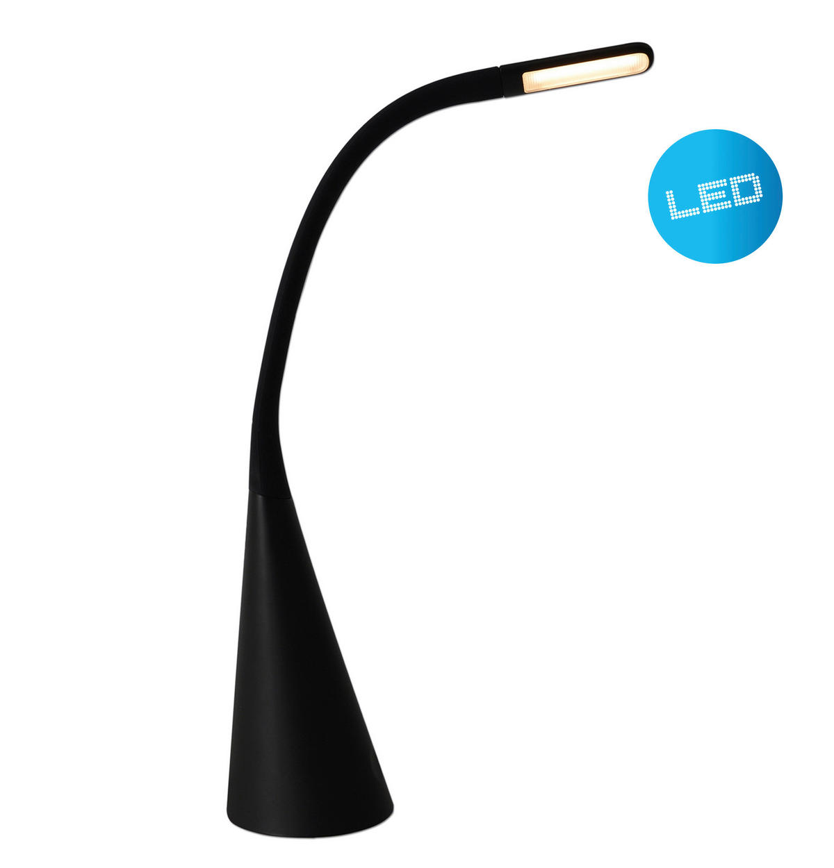 Näve Leuchten Tischleuchte 3127522 schwarz Kunststoff Metall B/H/T: ca. 11x65x11 cm null 1 Brennstellen Alf - schwarz (11,00/65,00/11,00cm) - Näve Leuchten