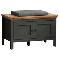 Sitzbank Stanton tannengrün Eiche Evoke Coast Nachbildung B/H/T: ca. 77x48x39 cm Stanton - Eiche/tannengrün (77,00/48,00/39,00cm)