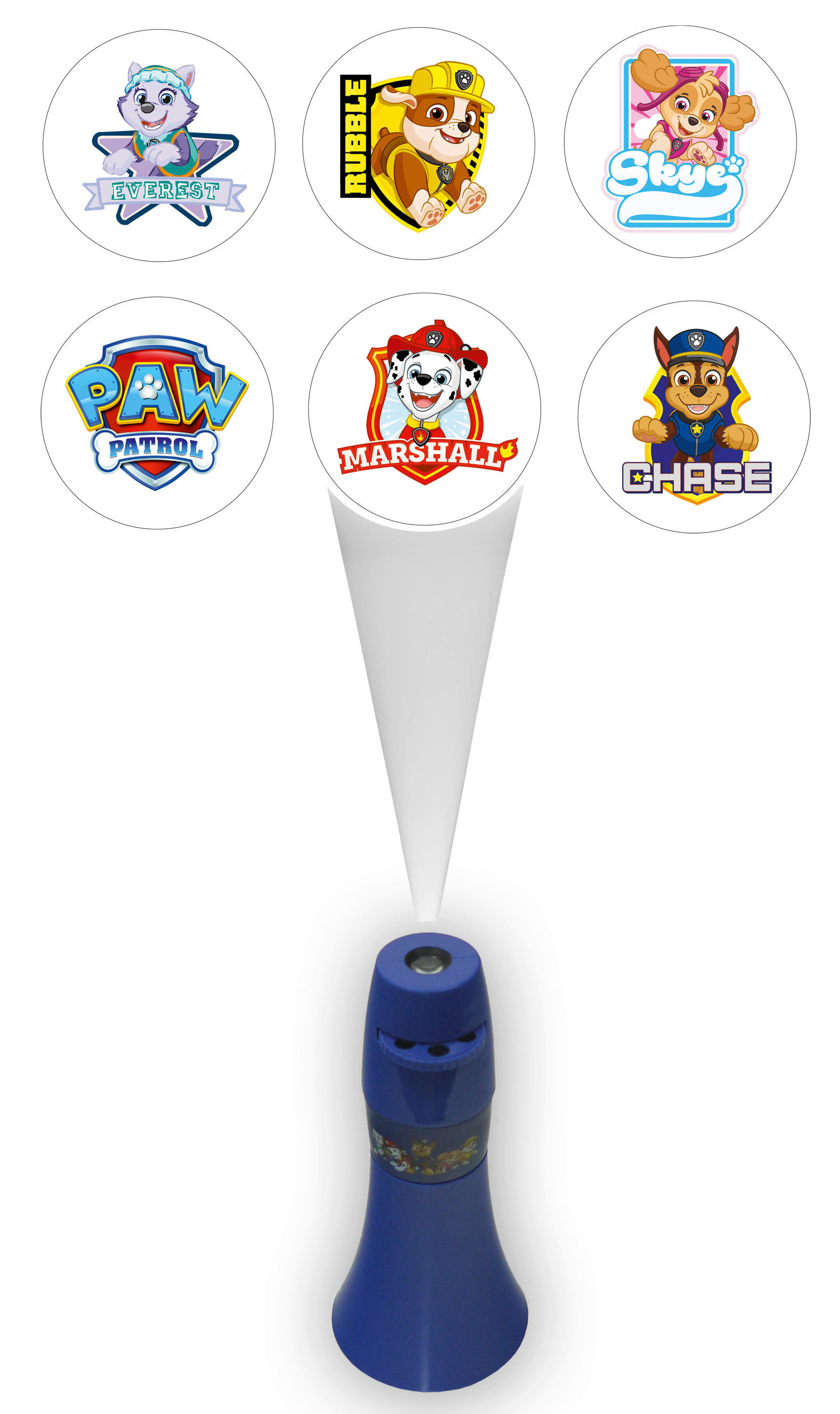 Niermann Taschen-Projektor Paw Patrol 6fach 80049 dunkelblau Kunststoff Taschen-Projektor_Paw_Patrol_6fach - dunkelblau - Niermann