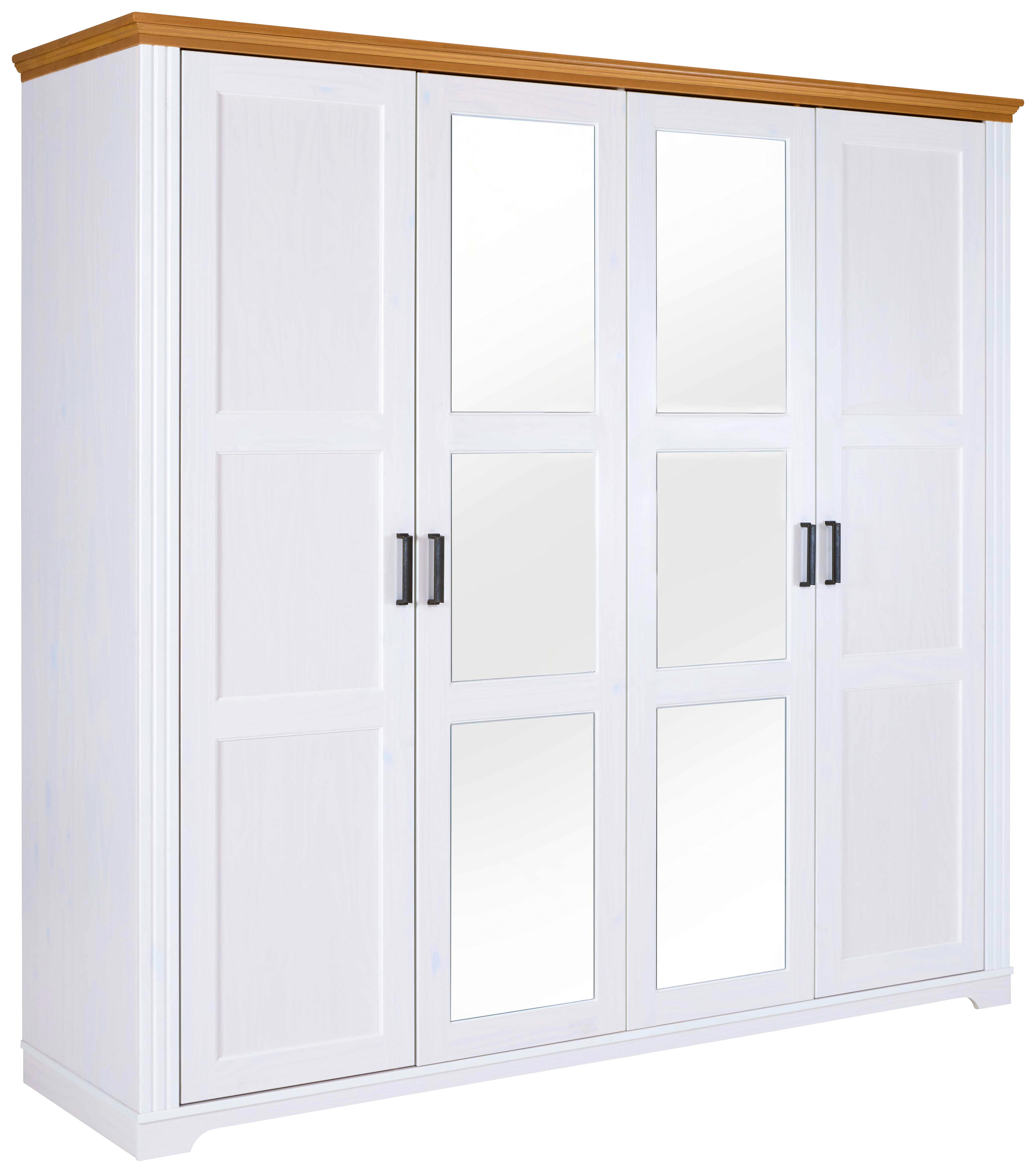 Kleiderschrank Maluno weiß B/H/L: ca. 64x208x215,6 cm Maluno - weiß (215,60/64,00/208,00cm) - Inter Link