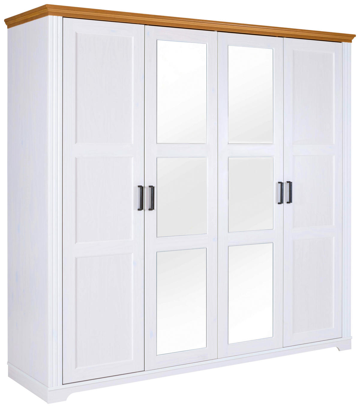 Kleiderschrank Maluno weiß B/H/L: ca. 64x208x215,6 cm Maluno - weiß (215,60/64,00/208,00cm) - Inter Link