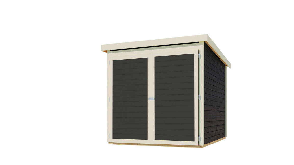 Karibu Fahrradgarage Jimmy anthrazit B/H/T: ca. 163x167x216 cm Jimmy - anthrazit (163,00/167,00/216,00cm) - Karibu