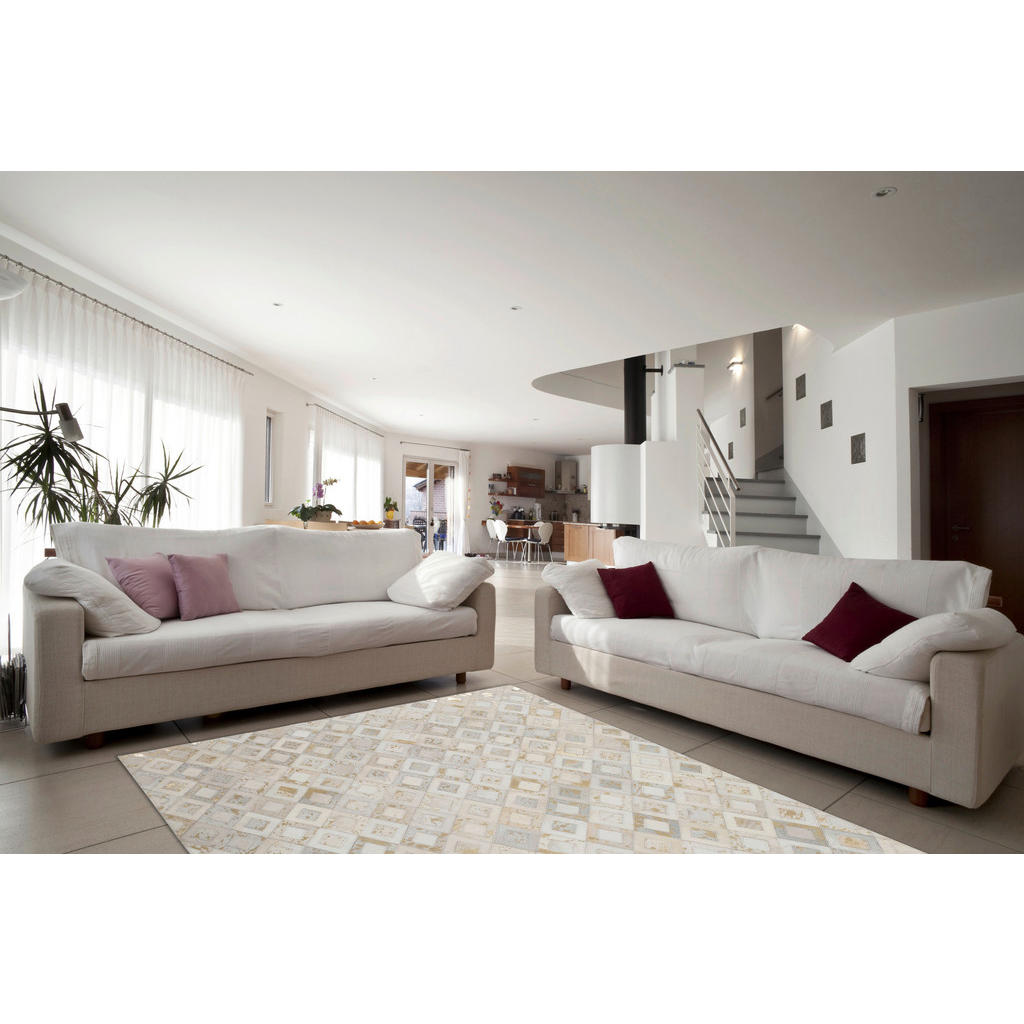 Thumbnail - 360Living Teppich Dazzle elfenbein B/L: ca. 80x150 cm