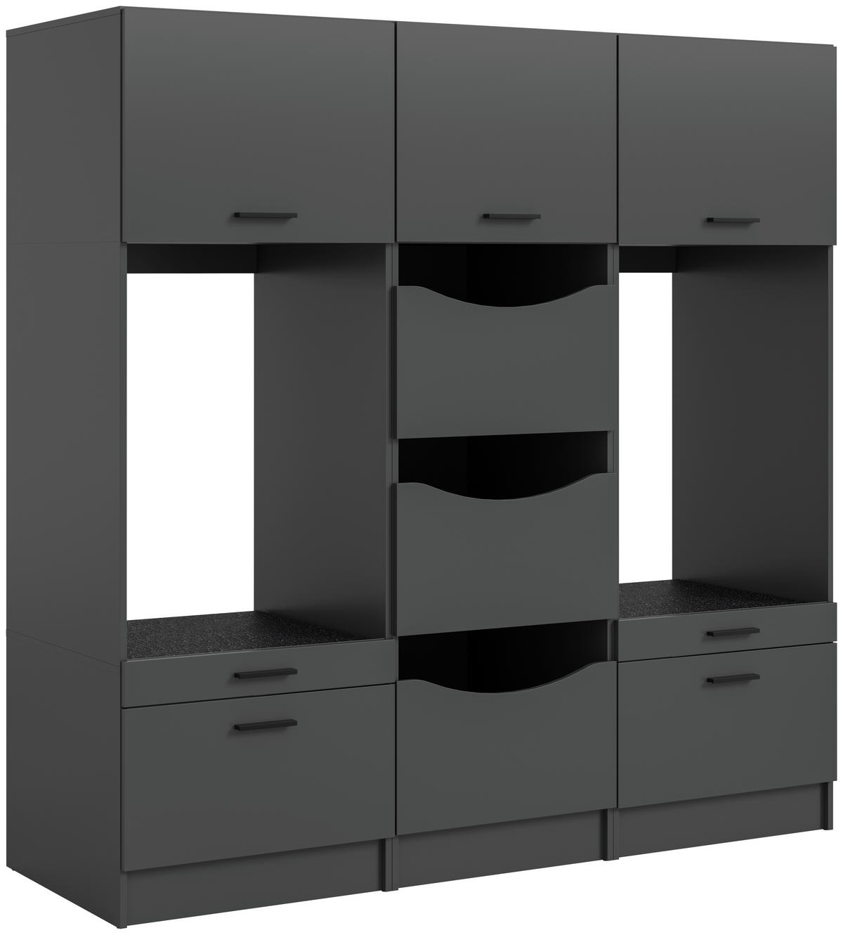 Waschmaschinenumbauschrank Free anthrazit B/H/T: ca. 192x195x68 cm Free - anthrazit (192,00/195,00/68,00cm) - xonox.home
