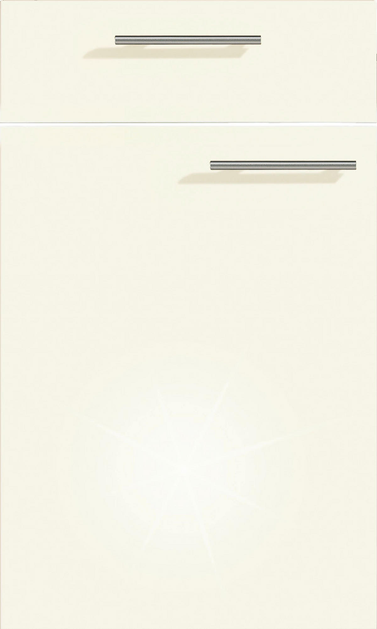 Express Doppelblock Star hellgrau Lacklaminat Hochglanz B/T/L: ca. 280x60x150 cm Star - hellgrau (280,00/150,00cm) - Express