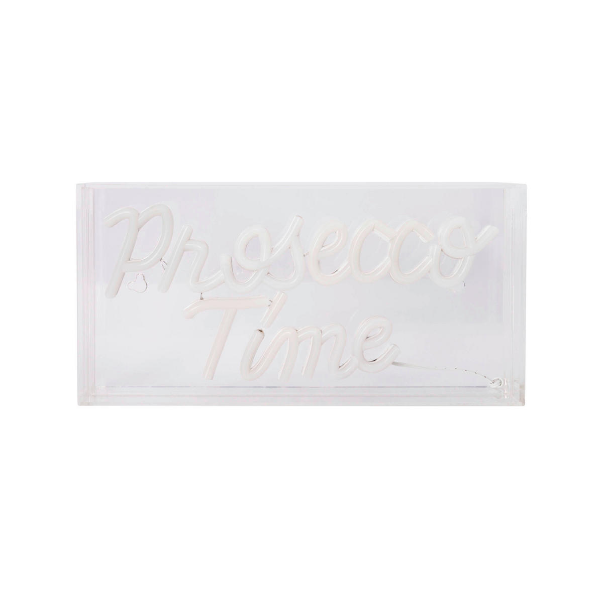 Näve Leuchten LED-Schriftzug klar Kunststoff B/H/T: ca. 30x15x4,7 cm PROSECCO TIME - klar (30,00/15,00/4,70cm) - Näve Leuchten