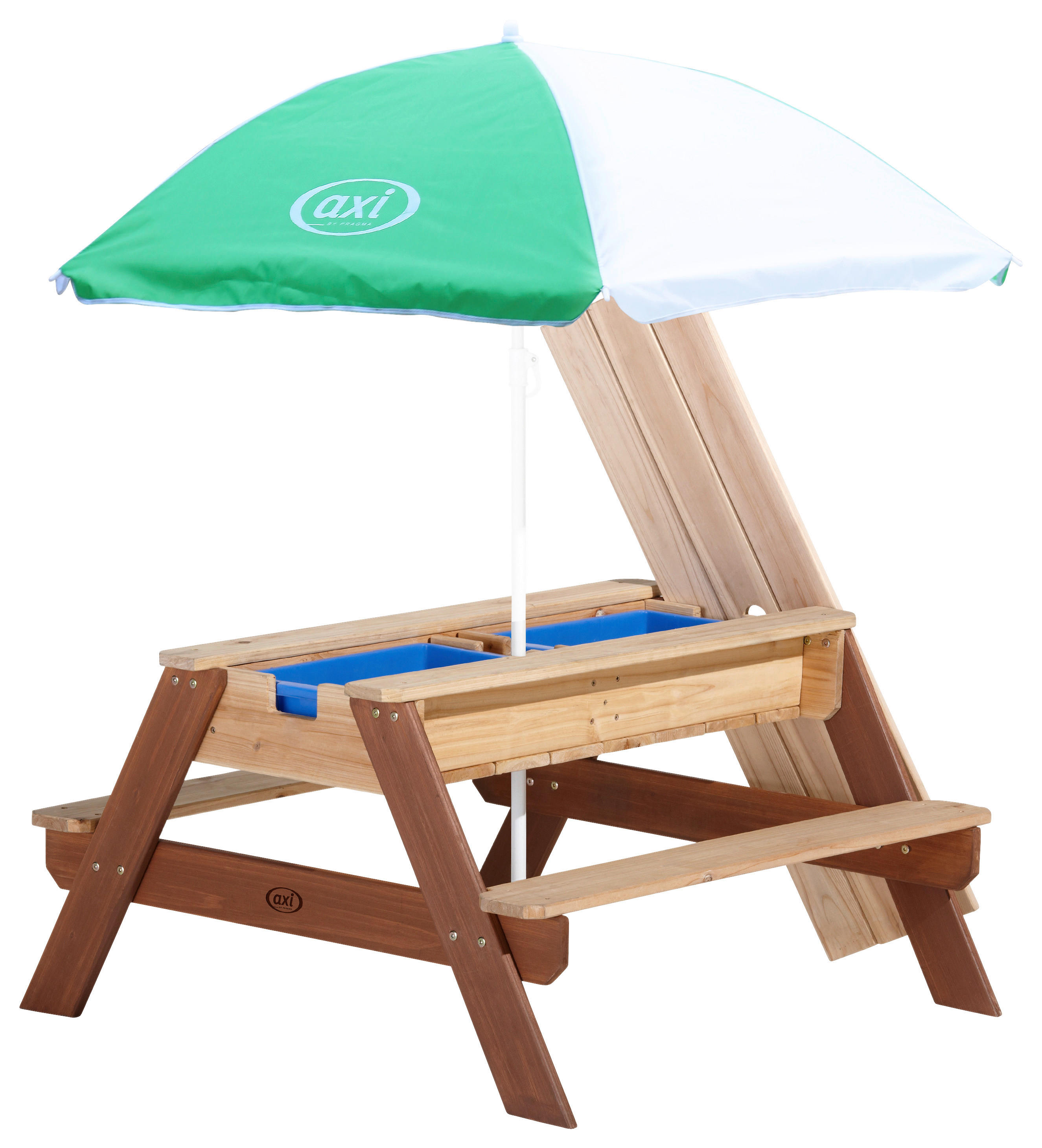 AXI Sand & Wassertisch Nick braun B/H/L: ca. 98x49x95 cm Nick - braun/weiß (95,00/98,00/49,00cm) - AXI