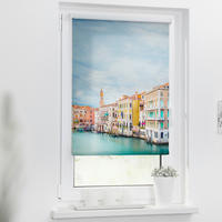 Verdunkelungsrollo Venedig blau B/L: ca. 80x150 cm Venedig - blau (80,00/150,00cm) - LICHTBLICK