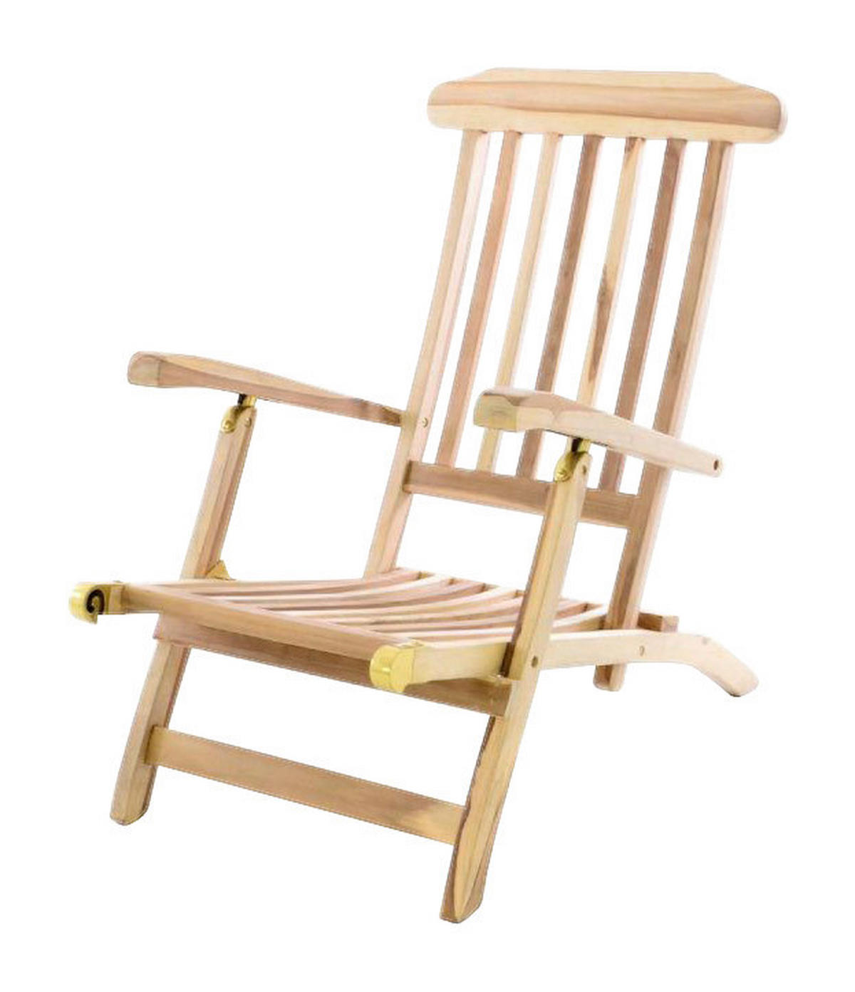 VCM Gartenliege braun Teakholz B/H/T: ca. 60x90x160 cm Gartenliege - braun (60,00/90,00/160,00cm) - VCM