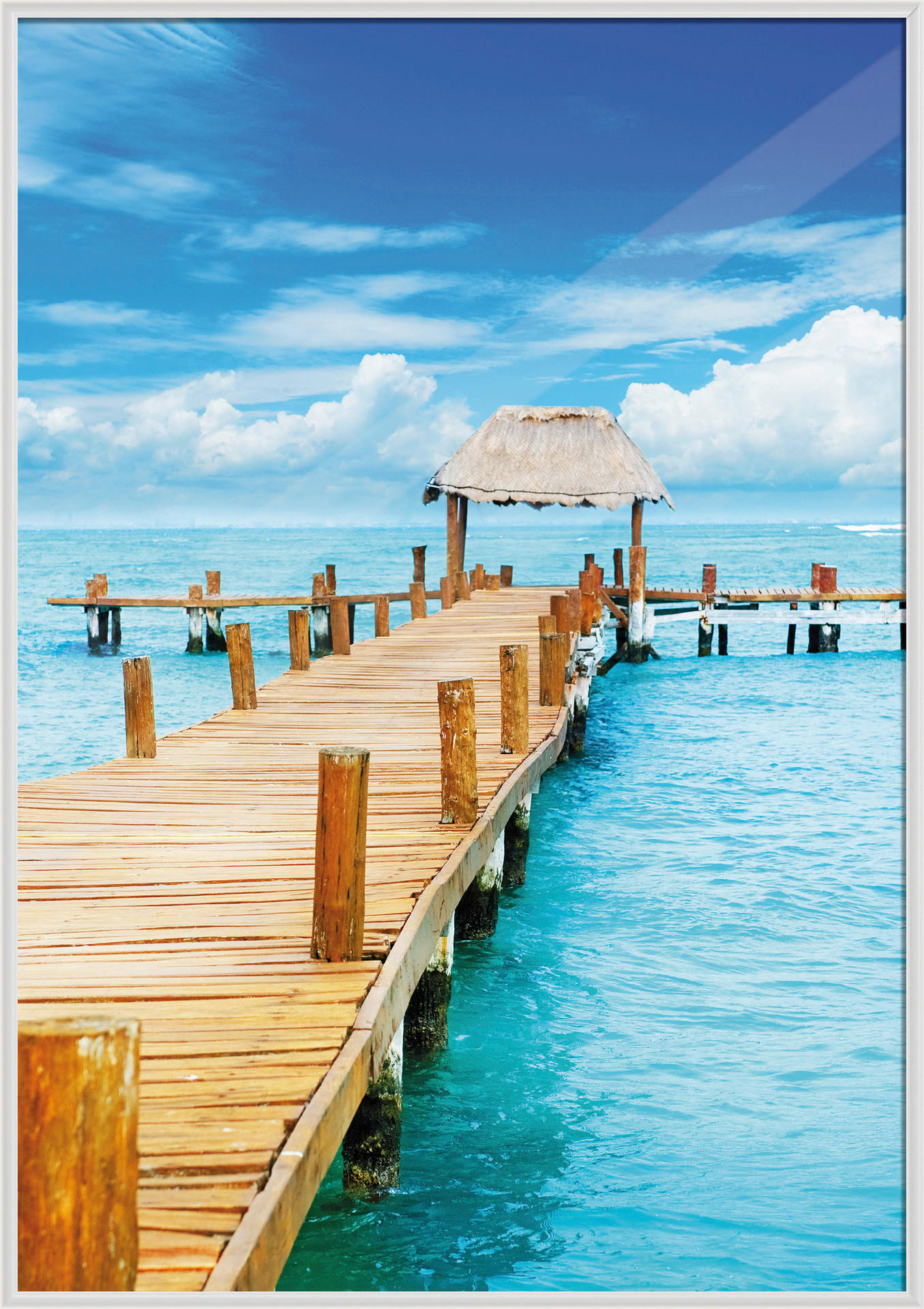 The Wall Bilderrahmen weiß Kunststoff B/L: ca. 70x100 cm Fotorahmen 70x100cm - weiß (70,00/100,00cm) - The Wall