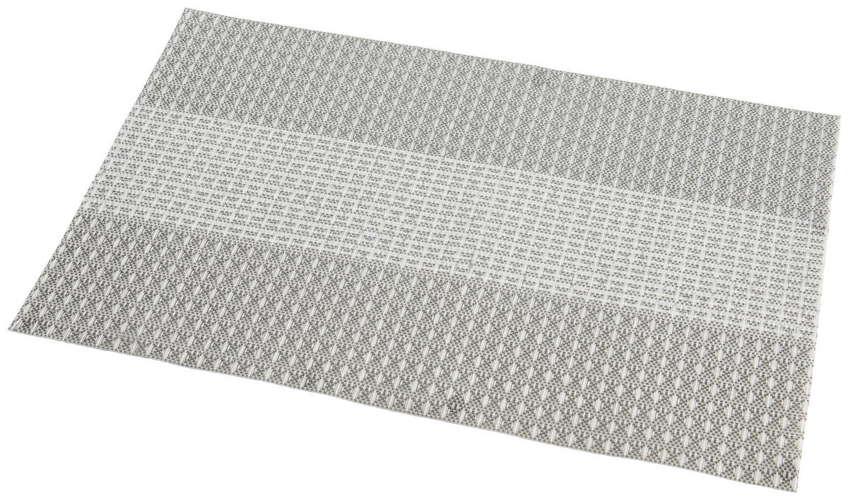 Platzmatte grau Kunststoff B/L: ca. 30x45 cm Platzmatte_Pailetten - grau (30,00/45,00cm)