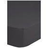 Baumwoll Spannbetttuch Satin Spannbetttuch-Satin 90x220cm - anthrazit (90,00/220,00cm) - HIP