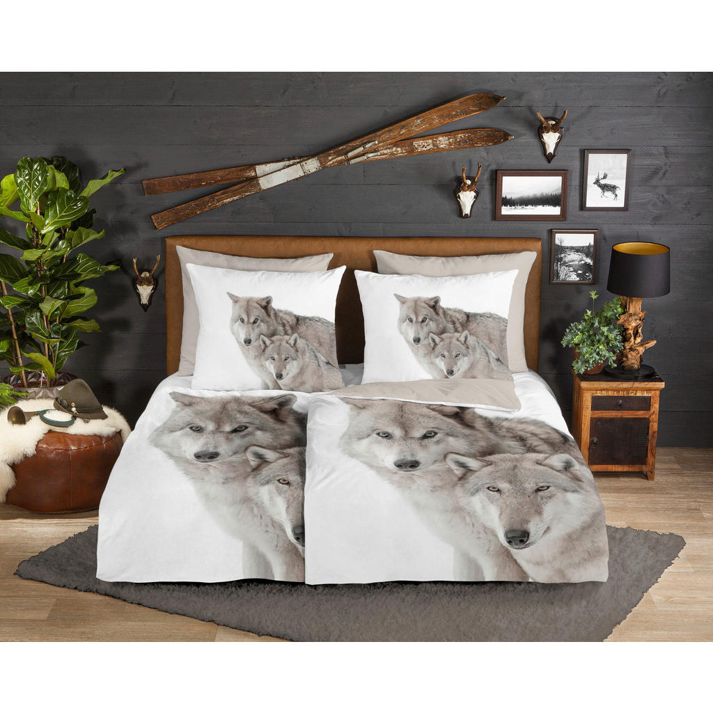 Thumbnail - Bettwäsche Fera sand Baumwolle B/L: ca. 200x200 cm