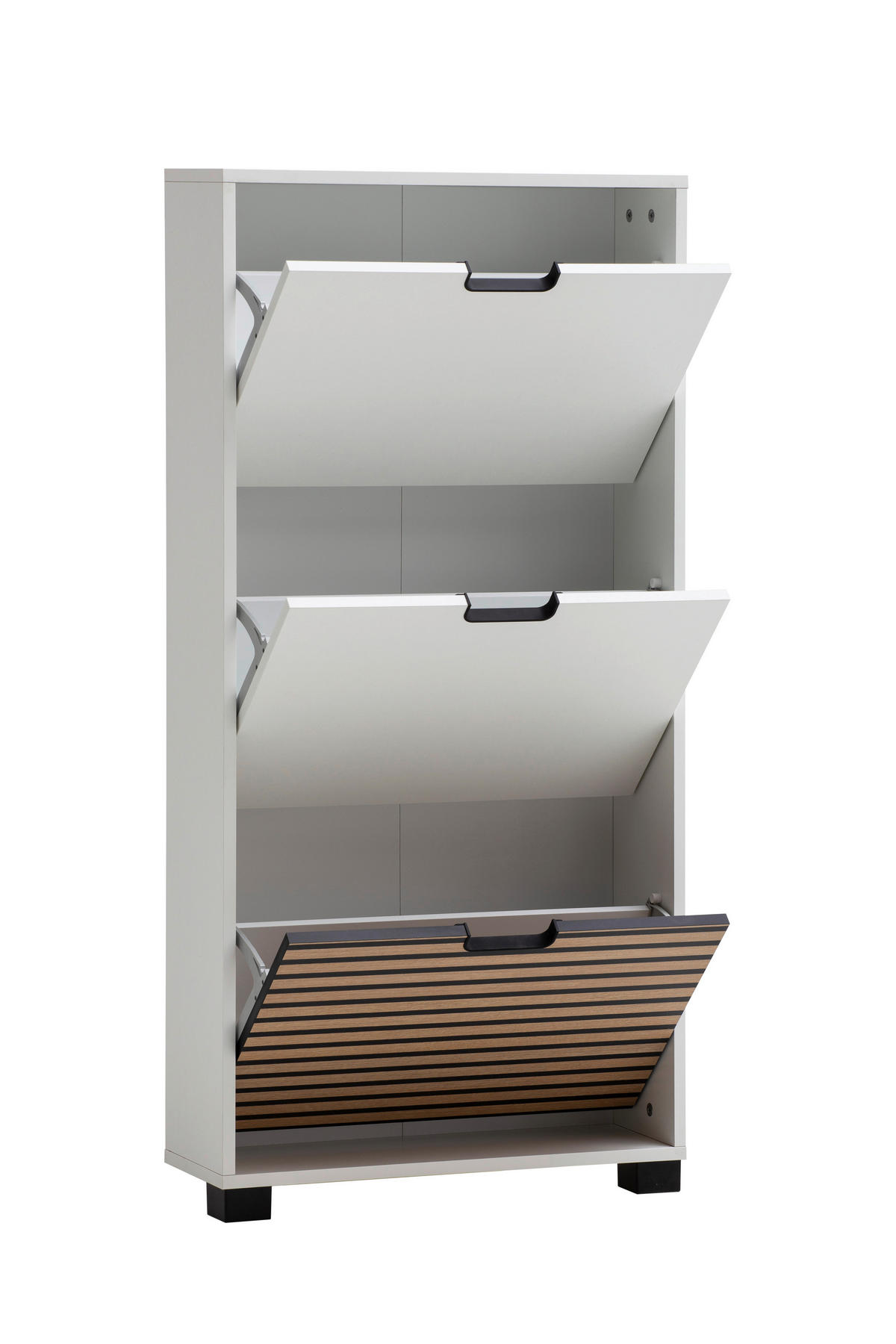 Schuhkipper Ryker weiß matt B/H/T: ca. 59,8x124x19,5 cm Ryker - weiß (59,80/124,00/19,50cm) - Möbelpartner