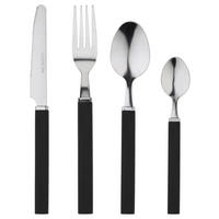 RENBERG Besteckset FUNNY BLACK schwarz Edelstahl 24 tlg. FUNNY BLACK - schwarz - RENBERG