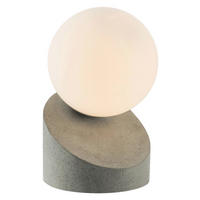 Nowa Tischleuchte 50300148 grau Metall Glas H/D: ca. 16x10 cm G9 1 Brennstellen ALISA - grau (10,00/16,00cm) - Nowa