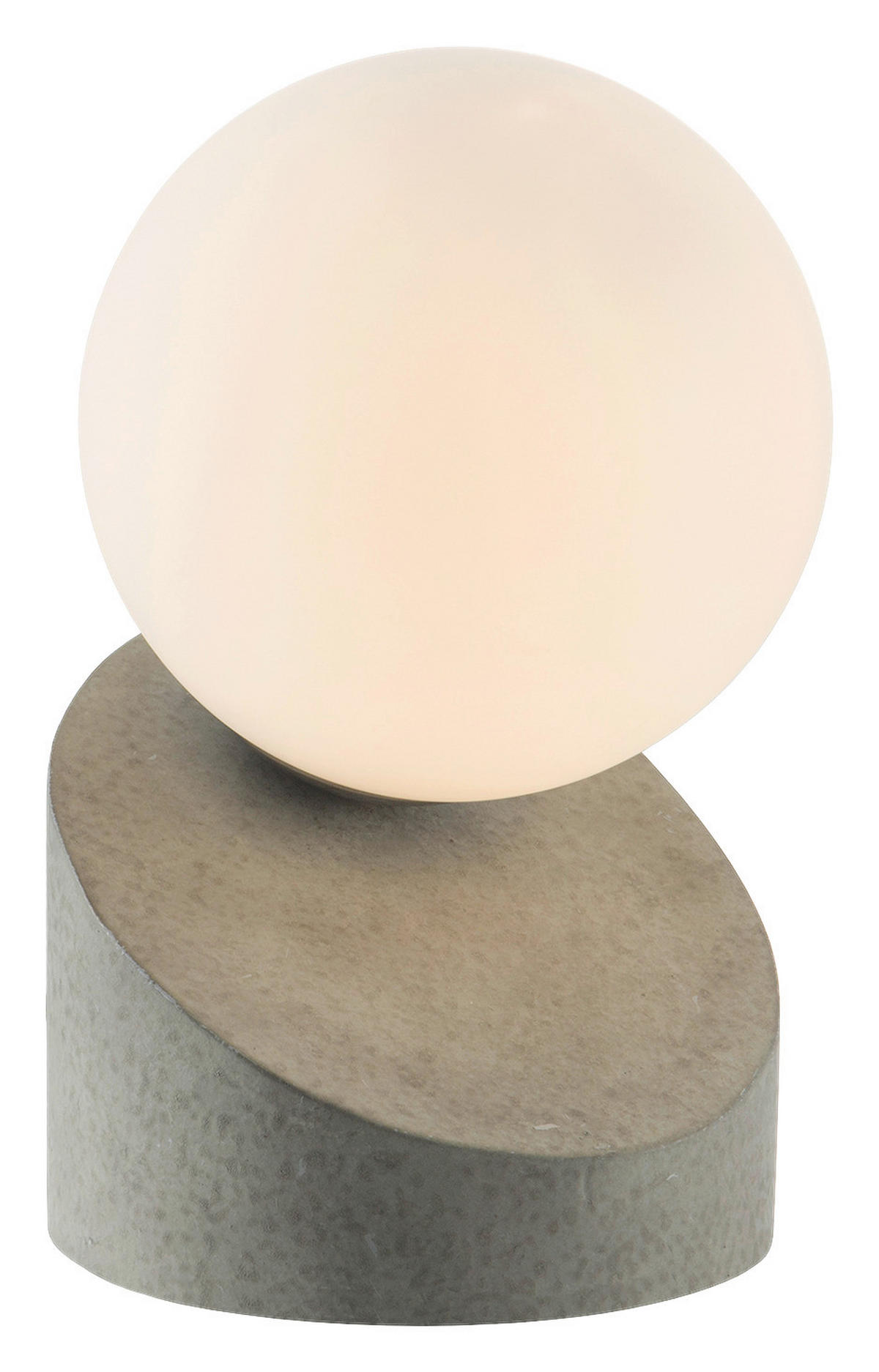 Nowa Tischleuchte 50300148 grau Metall Glas H/D: ca. 16x10 cm G9 1 Brennstellen ALISA - grau (10,00/16,00cm) - Nowa