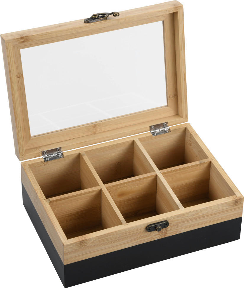 Kesper Teebox natur Bambus B/H/L: ca. 15x8,5x21,5 cm Teebox - natur (21,50/15,00/8,50cm) - Kesper