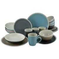 CreaTable Kombiservice NORDIC LIVING cool multicolor Steinzeug 16 tlg. NORDIC LIVING cool - multicolor - CreaTable