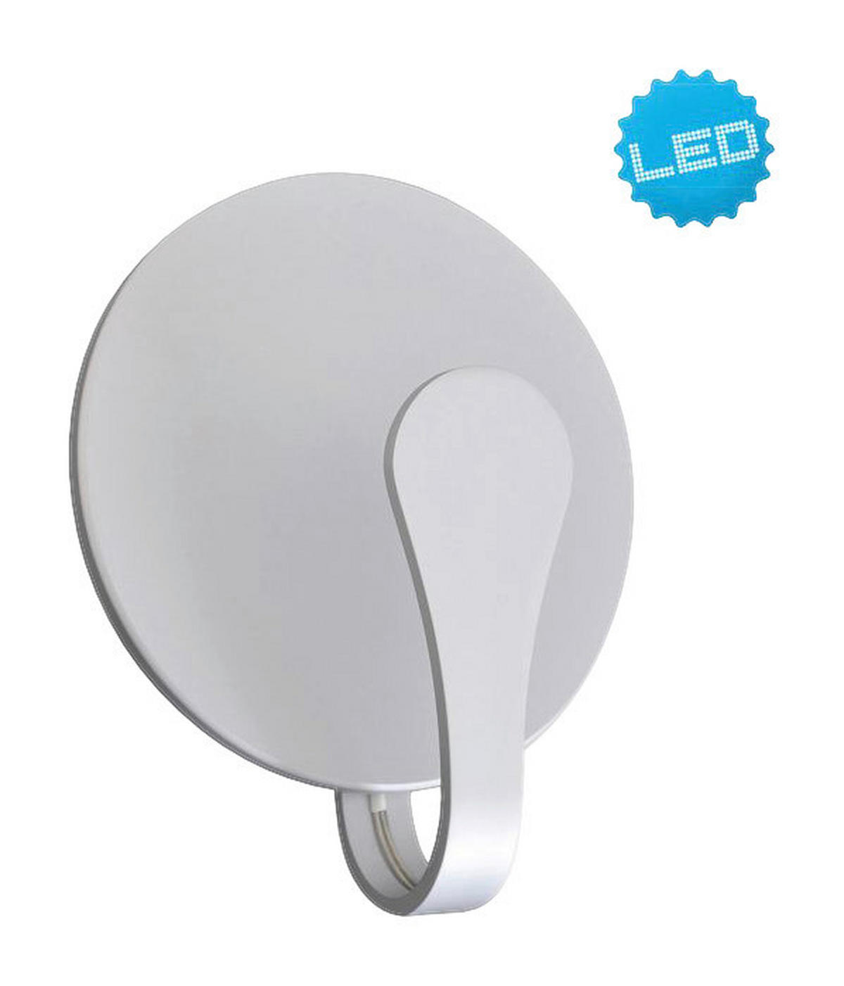 Näve Leuchten LED-Wandleuchte NV1176259 silber Aluminium B/H/T: ca. 8x19x18 cm 1 Brennstellen Stan - silber (8,00/19,00/18,00cm) - Näve Leuchten