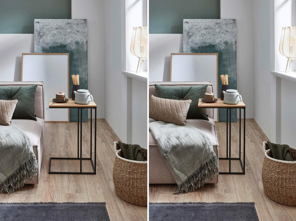 Couchtisch schwarz Artisan Nachbildung B/H/T: ca. 30x58x40 cm KLEINMÖBEL Couchtisch - schwarz (30,00/58,00/40,00cm) - xonox.home