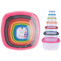 Vorratsdosenset 7-teilig multicolor B/H/T: ca. 26x26,6x12,7 cm Vorratsdosenset_7tlg. - multicolor (26,00/26,60/12,70cm)