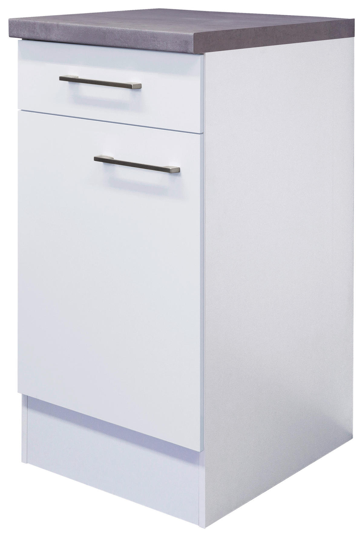 Unterschrank Vita weiß matt B/H/T: ca. 40x86x60 cm Vita - Beton/weiß (40,00/86,00/60,00cm) - Flex-Well