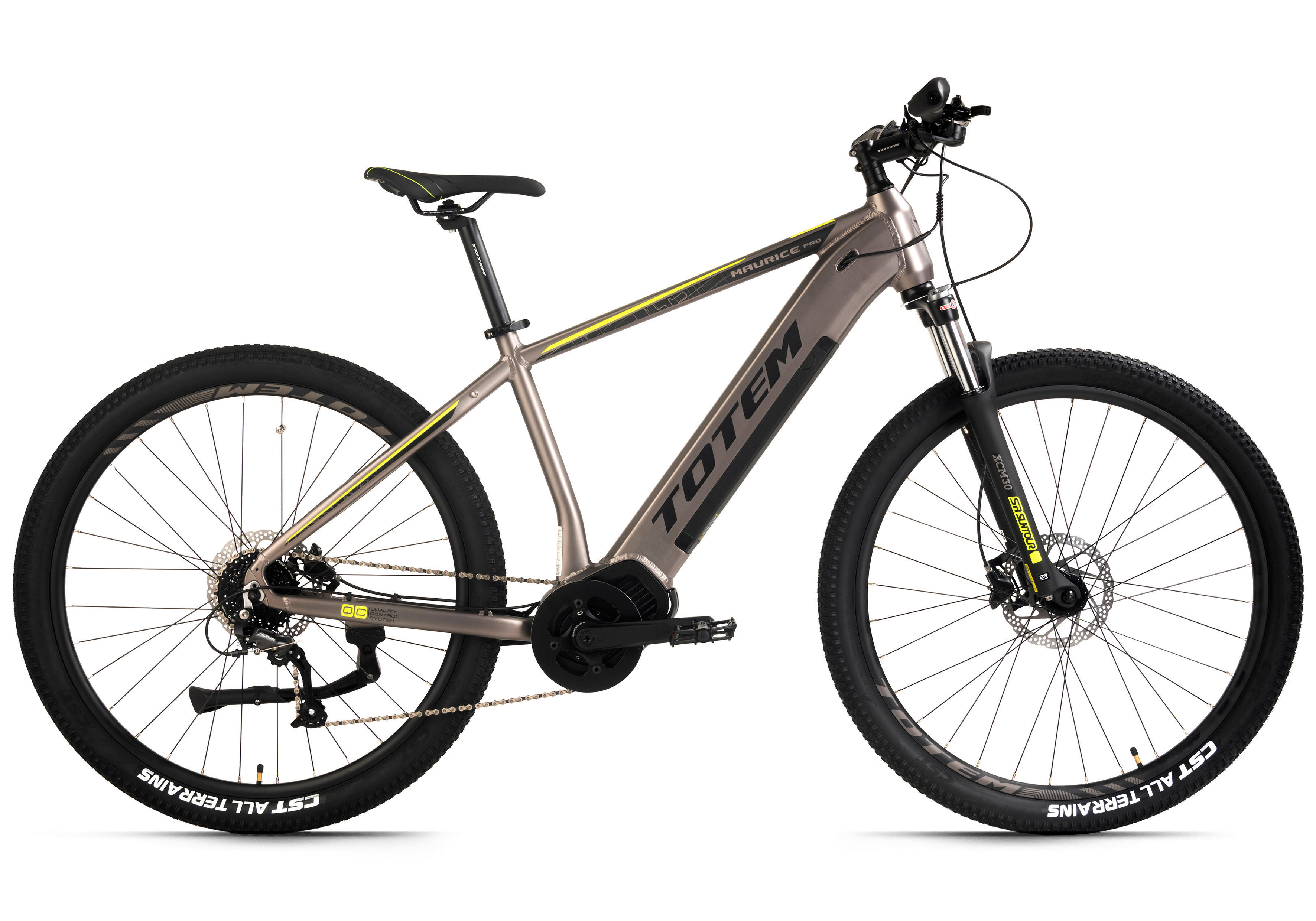 TOTEM Mountain E-Bike Hardtail Maurice Pro 324E 29 Zoll Rahmenhöhe 48 cm 9 Gänge grau grau ca. 250 W ca. 36 V ca. 29 Zol