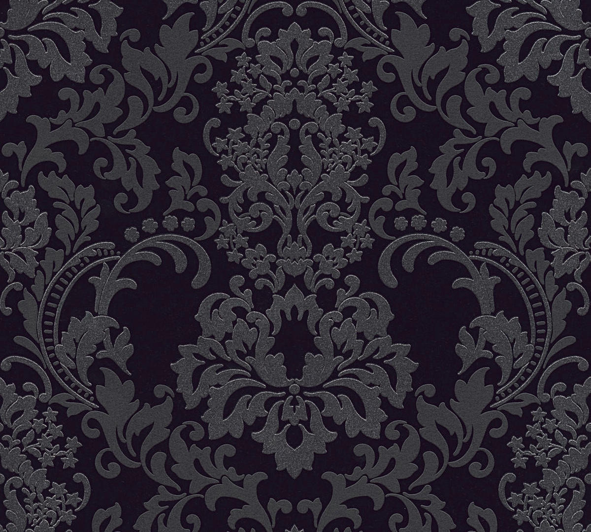 Vliestapete Ornament schwarz B/L: ca. 53x1005 cm Vliestapete_36166-3_Neue_Bude - schwarz (53,00/1005,00cm)
