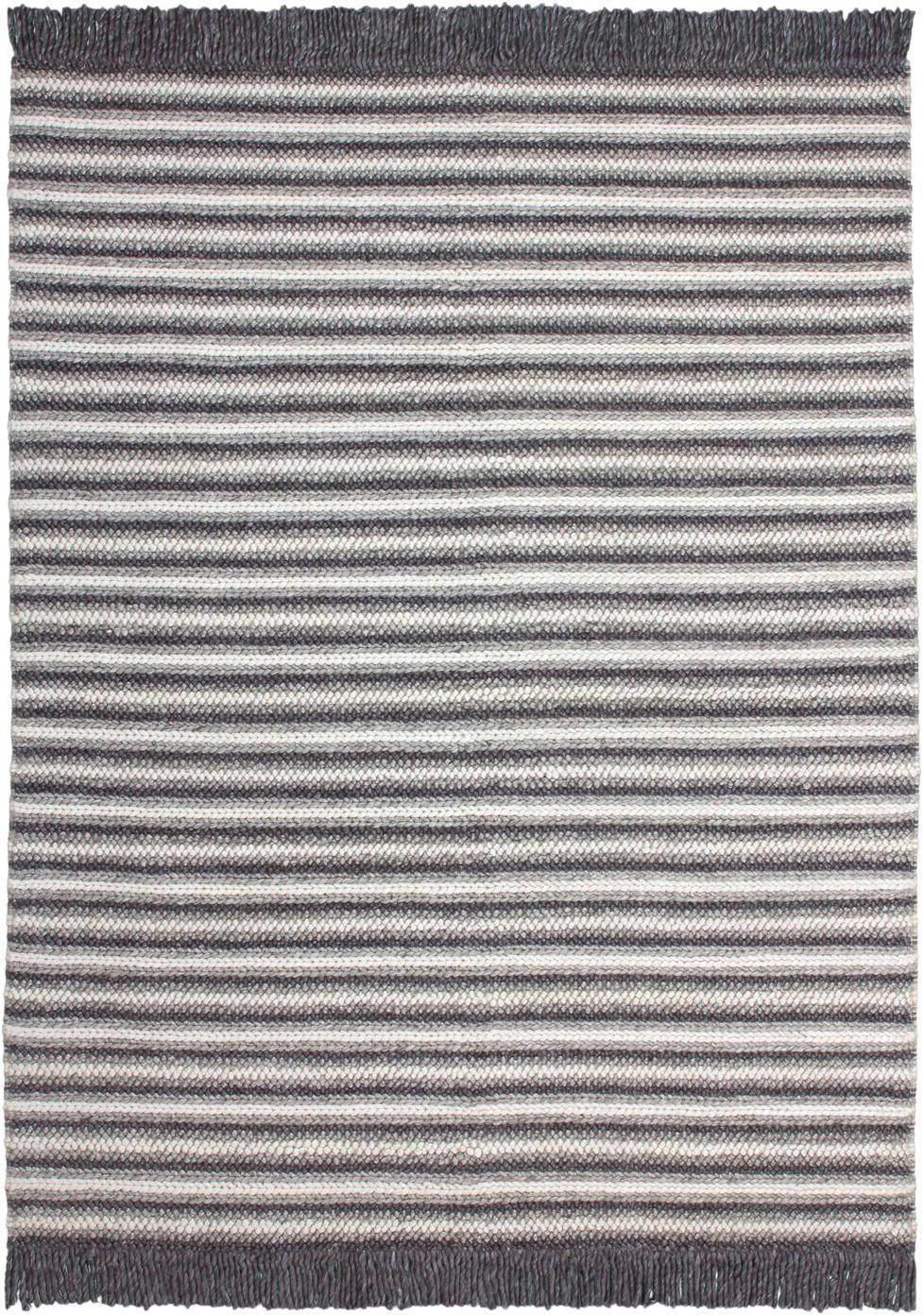 Kayoom Kurzflorteppich Natura 310 creme B/L: ca. 160x230 cm Natura 310 - creme/anthrazit (160,00/230,00cm) - Kayoom