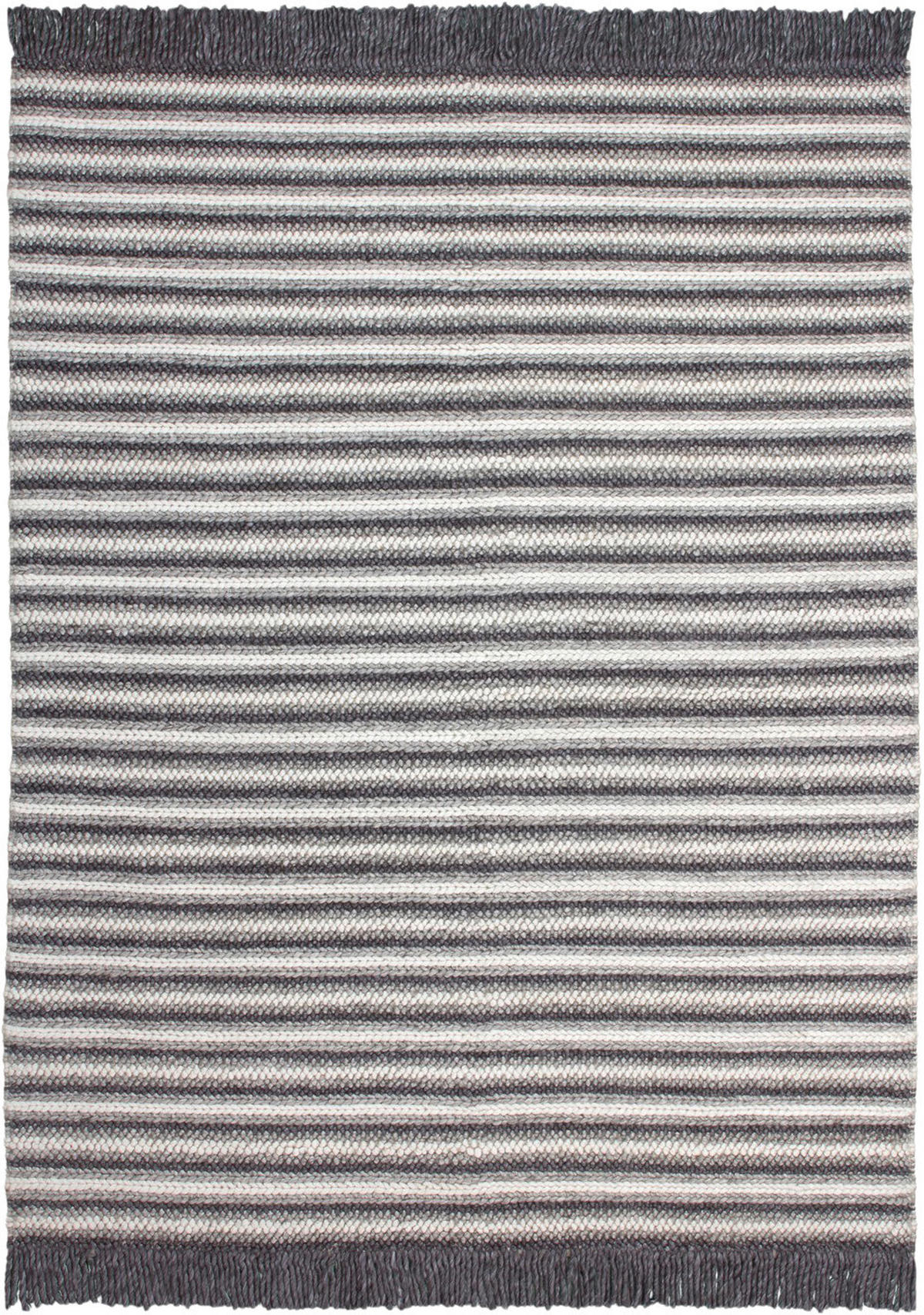 Kayoom Kurzflorteppich Natura 310 creme B/L: ca. 160x230 cm Natura 310 - creme/anthrazit (160,00/230,00cm) - Kayoom